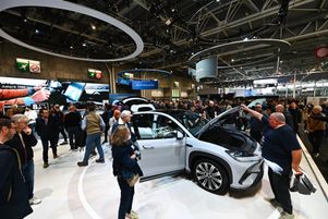 Les voitures électriques chinoises font partie des incontournables de la 90e édition du Mondial de l’automobile. Ici au parc des expositions à Paris, le 15 octobre 2024.