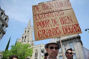 Manifestation d’intermittents du spectacle, samedi 13 juillet, à Avignon