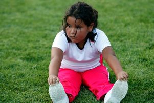 Enfant souffrant d’obésité. Aurora, Colorado.