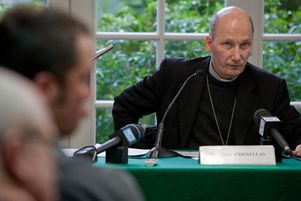 Mgr Pierre d'Ornellas,archevêque de Rennes, chargé des questions bioéthiques pour les évêques de France.