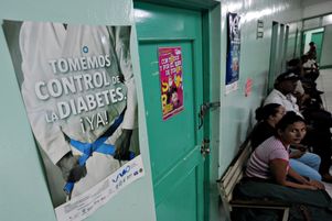 Campagne de sensibilisation au diabète dans un hopital au Nicaragua.