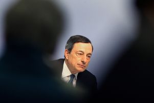 Mario Draghi, président de la BCE, s’adresse aux médias. 
