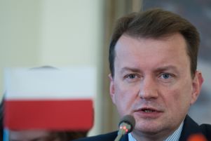 « Mes services n’ont rapporté aucune indication d’un risque quelconque », a déclaré le ministre de l’intérieur Mariusz Blaszczak vendredi 15 juillet (photo du 19 javier 2016)