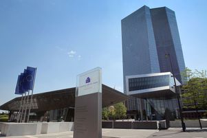 Siège de la Banque Centrale Européenne à Francfort, Allemagne.