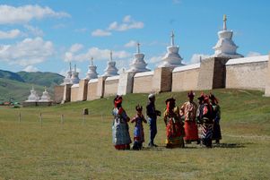 L’enceinte d’Erdene Zuu, à Karakorum. 