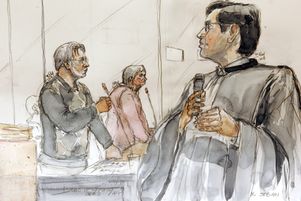Croquis de justice du procès de Michel Fourniret et Monique Olivier.