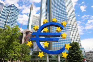 Le quartier de la banque centrale européenne à Francfort 