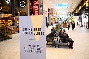 Dans un centre commercial de Stockholm.