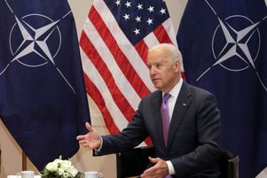 Joe Biden lorsqu’il était vice-président, en février 2015, en Allemagne.