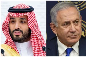 Le prince héritier saoudien Mohammed Ben Salmane (à g.) et Benyamin Netanyahou (à dr.)