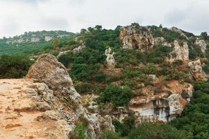 Les grottes du mont Carmel, en Israël, où a été fondé l’ordre du Carmel au XIIIe siècle.