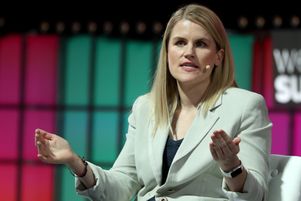 La lanceuse d’alerte Frances Haugen était invitée au Web Summit 2021 de Lisbonne, le 1er novembre 2021.