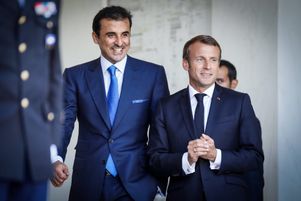 Emmanuel Macron devrait s’entretenir avec l’émir Tamim Ben Hamad sur les préparatifs du Mondial de football 2022. Ici à l'Elysée, le 19 septembre 2019.