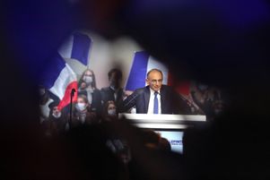 Éric Zemmour, lors de son meeting de campagne à Villepinte, près de Paris, le 5 décembre 2021.