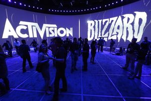 Stand de l’éditeur de jeux vidéo Activision-Blizzard au salon de l’électronique de loisirs de Los Angeles, le 12 juin 2013. 