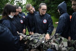 Photo d’archive d’un service national universel, le 1er juillet 2021.