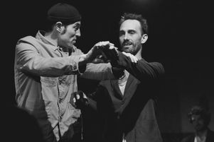Répétition de la compagnie de théâtre « Grand Tigre », qui présente sa pièce M.O.L.I.E.R.E à l’occasion du festival d’Avignon.