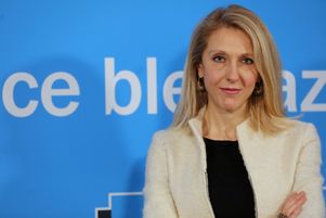 Sibyle Veil a été réélue à la tête de Radio France. Ici dans les locaux de France Bleu Azur, le 13 décembre 2021.