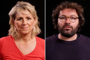 Marie Boëton et Mikael Corre, journalistes à La Croix L’Hebdo.