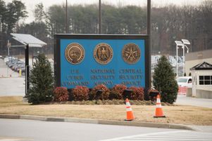 L'entrée du siège de l'Agence de sécurité nationale (NSA) et du Cybercommandement américain à Fort Meade, dans le Maryland, en février 2018.