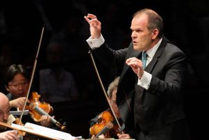 Le chef d’orchestre François-Xavier Roth, ici au Royal Albert Hall, le 16 août 2017. 