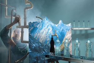 Une enquête récente a révélé que des industriels avaient filtré leur eau avant de la mettre en bouteille et la commercialiser. (Mise en scène photographique).