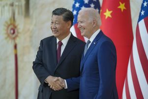 Joe Biden et Xi Jinping, le 14 novembre 2022 à Pékin pour leur rencontre bilatérale avant le G20. 