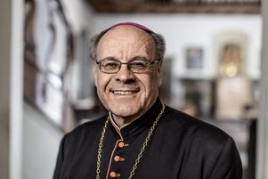 Mgr Vitus Honder, évêque émérite de Coire (Suisse), le 10 janvier 2013 à Chur (Suisse).