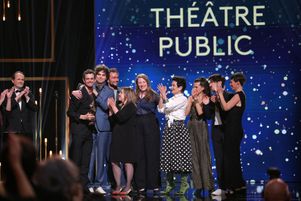 Côté théâtre public, deux Molières – meilleur spectacle et meilleur metteur en scène pour Louis Arene – sont revenus à 40° sous zéro, lors de la 35e cérémonie des Molières, à Paris, le 6 mai 2024.