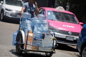 Dans les rues de Mexico, vendredi 24 mai 2024. 
