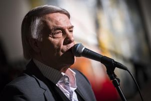 Le chanteur Salvatore Adamo, ici en février 2018, a reçu la Grande Médaille de la chanson française, lors de l’attribution des prix de l’Académie française. 