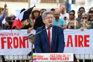Jean-Luc Mélenchon lors d’un meeting à Montpellier, le 23 juin 2024. 