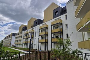 Le quartier de la Coconière après sa réhabilitation à Laval (Mayenne).