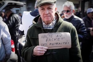 Manifestation à l’appel de neufs organisations de retraites pour le pouvoir d’achat, le 11 avril 2019.