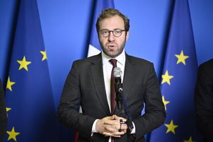 Conférence de presse du ministre de l’économie et des finances Antoine Armand à Paris, lundi 21 octobre.