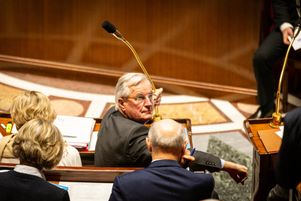 Le premier ministre Michel Barnier lors de la séance des questions à la session gouvernementale à l’Assemblée nationale le 19 novembre 2024.