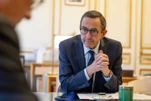 Bruno Retailleau à Beauvau. Le ministre de l’intérieur a appelé vendredi 29 novembre Londres à prendre de nouvelles mesures sur l’immigration.