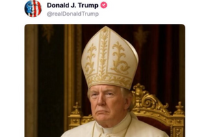 Capture d’écran de la publication de Donald Trump sur son application « Truth Social ».