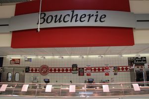 Le rayon boucherie artisanale dans le Leclerc de Gauchy reste fermé à la suite des cas d’intoxications alimentaires, mercredi 2 juillet 2025.