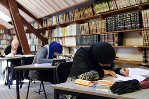 En février 2015 à l’Institut européen des sciences humaines, le premier centre de formation des imams en France, créé par l’UOIF.