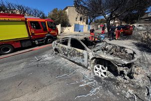 Le quartier de l’Estaque, à Marseille, après l’incendie du 8 juillet 2025.