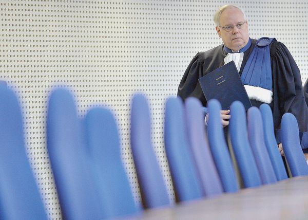 Dean Spielmann, président de la Cour Européenne des Droits de l’homme, après le jugement condamnant la France pour atteinte au droit d’expression de l’un des avocats de la veuve du juge Borrel en avril dernier.