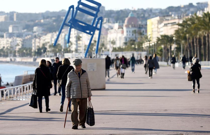 La promenade des Anglais à Nice, lieu d’un attentat qui a fait 86 victimes le 14 juillet 2016.