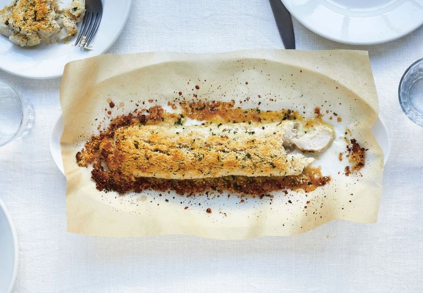 Le Lieu noir en croûte de parmesan, de Jordan Goube